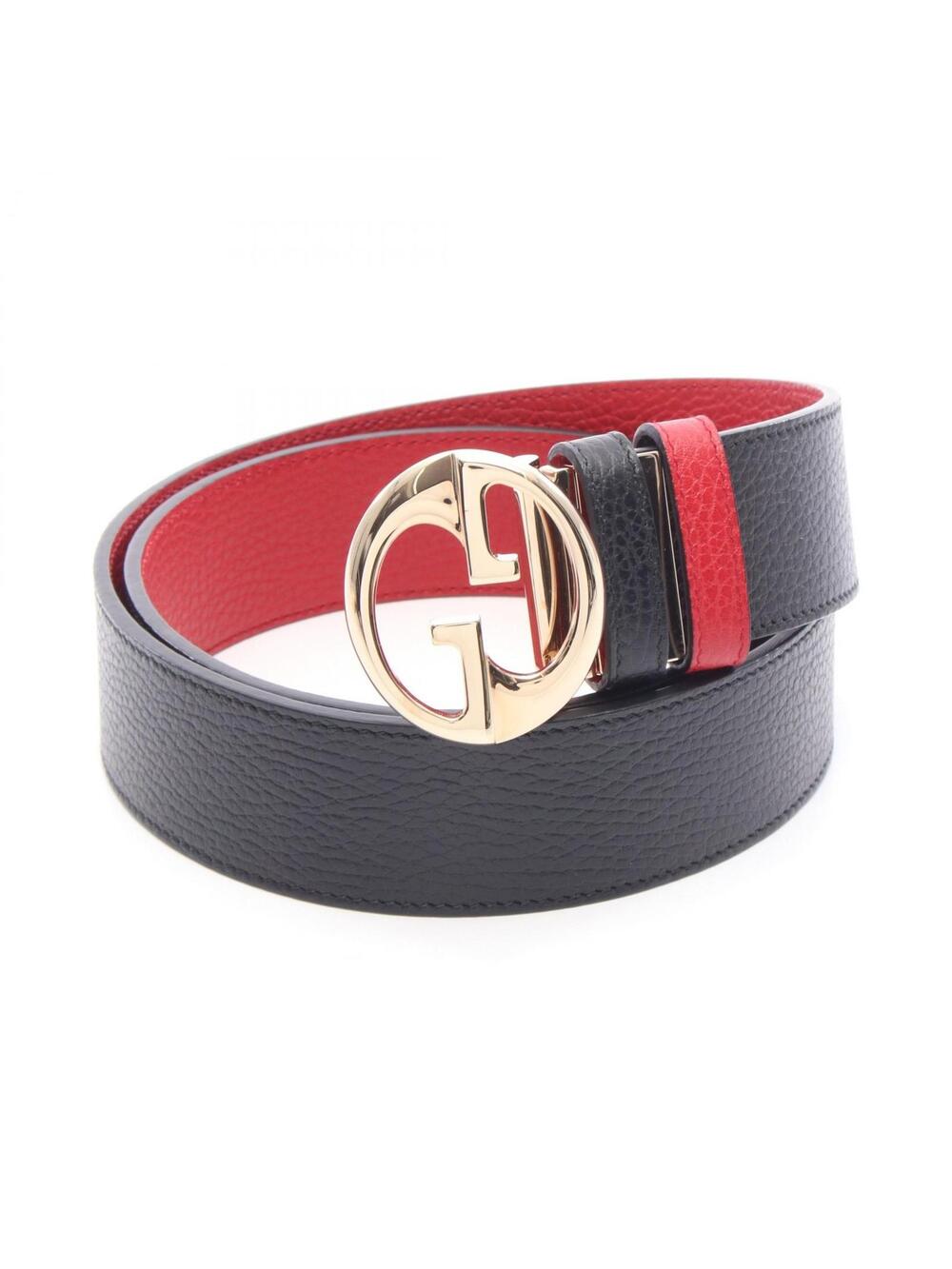 Gucci Gg Buckle Reversible Belt Leather #360179G36B